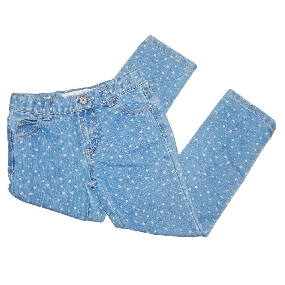 Epic Threads Girls Size 5 Star Printed Skinny Jeans With Adjustable Waist